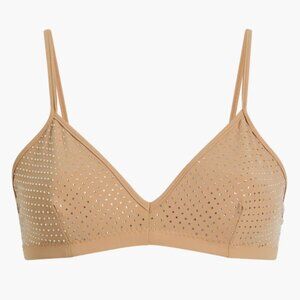 Commando Party Starter Bralette, Crystal Buff nude rhinestone, size S/M NWT
